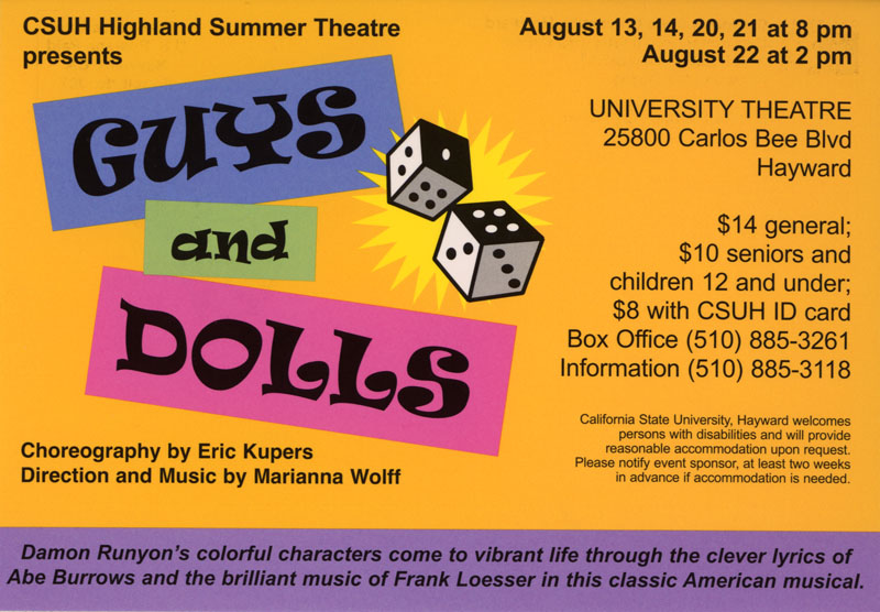 Highlands Summer Theatre Guys and Dolls
